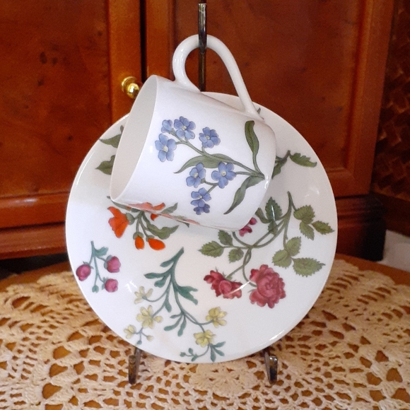 🌿HARD TO FIND VTG🌿 LIMOGES HERBIER CUP & SAUCER - Picture 3 of 12